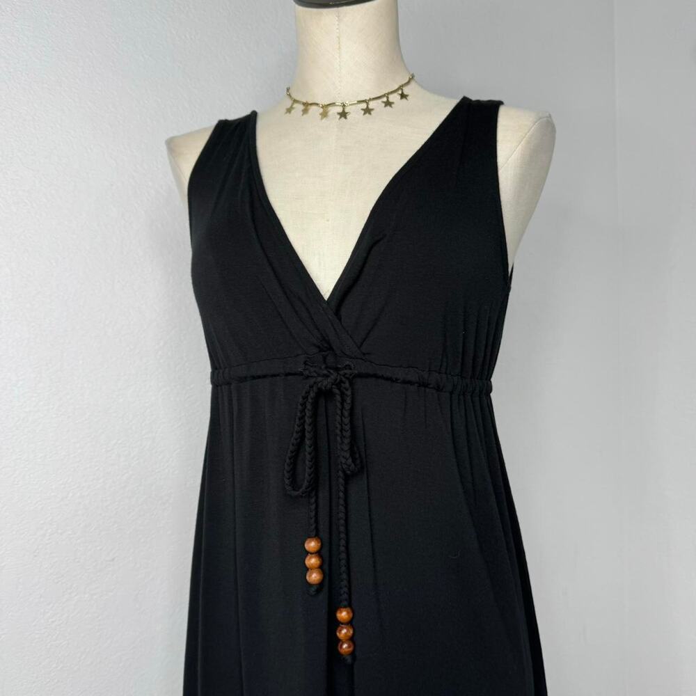 00s Babydoll Mini Dress Black Sleeveless, Small - Picture 5 of 7